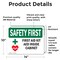 Signmission First Aid Kit AED Inside Cabinet With Symbol, 14 in W x Rectangle, Vinyl Decal OS-2PACK-SF-D-1014-L-10622 - alternate 2